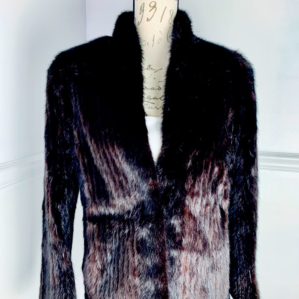 Vintage black mink jacket